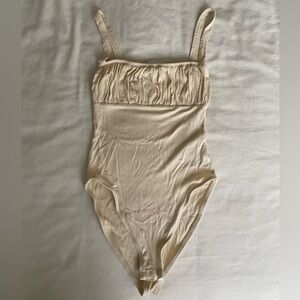 Topshop Butter Yellow bodysuit